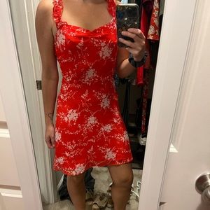 All in favor floral dress